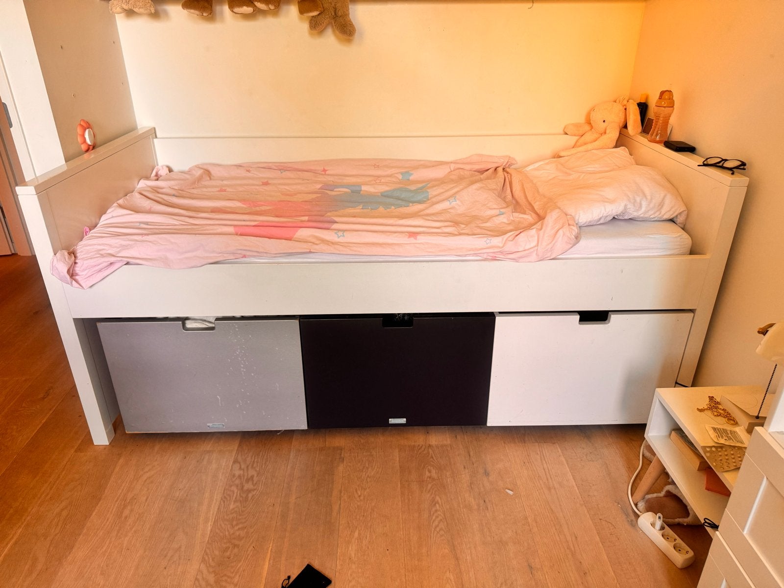 Bopita kinderbed met opberglades., Ophalen, 85 tot 100 cm, Gebruikt, Lattenbodem