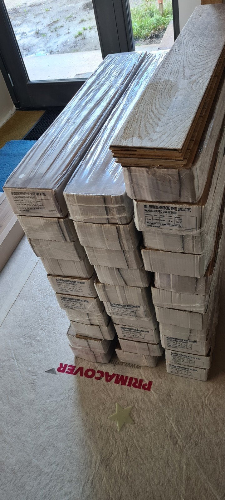 Millenium Herringbone White Oak Active Parket (Nieuw), Ophalen of Verzenden