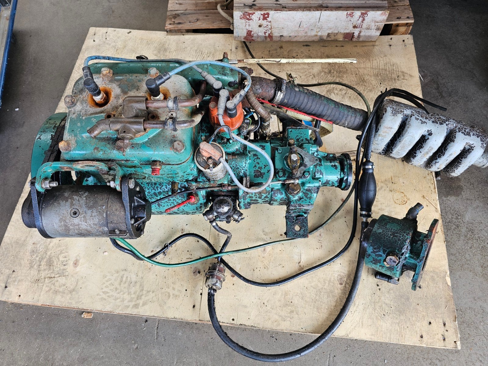volvo penta mb10a benzine 2 cilinder + keerkoppeling, Watersport en Boten, Ophalen, Gebruikt
