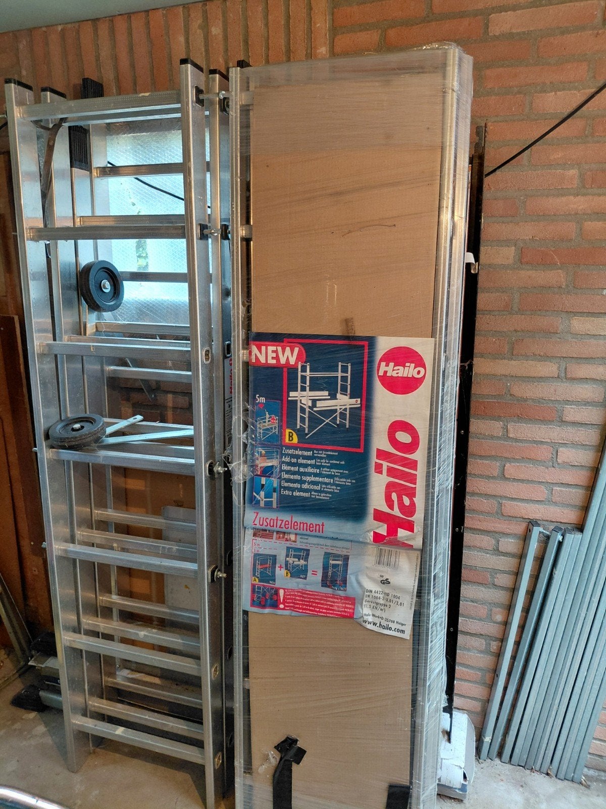 Nieuwe steiger, Doe-het-zelf en Verbouw, Ophalen, Gebruikt, Rolsteiger of Kamersteiger, 5 meter of hoger