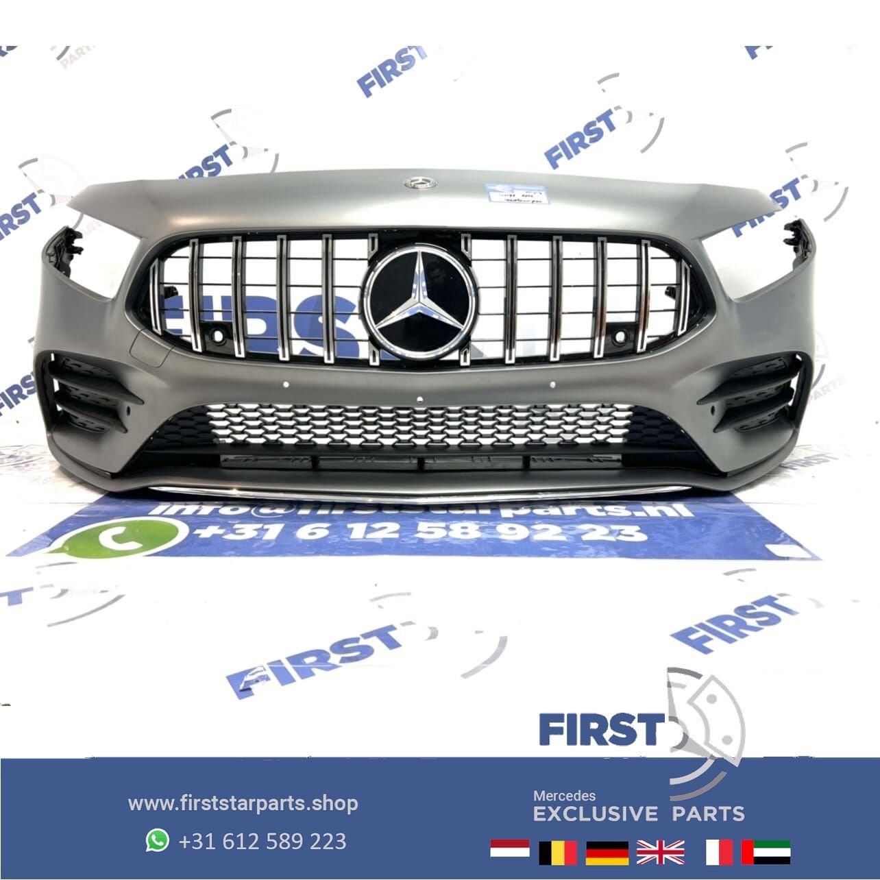 W177 A35 AMG VOORBUMPER MAGNO GRIJS COMPLEET Mercedes A Klas, Gebruikt, -, Voor, Ophalen of Verzenden