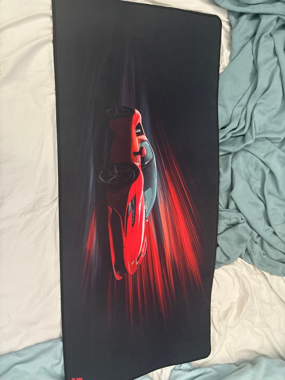 Ferrari Gaming Muismat 90x40 cm - Snelheid op je Bureau, Computers en Software, Muismatten, Ophalen of Verzenden, Gaming muismat