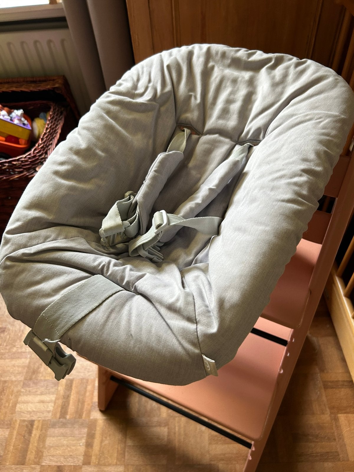Babyzitje voor op trip trap stoel, Kinderen en Baby's, Kinderstoelen, Ophalen of Verzenden, Zo goed als nieuw, Overige typen, Gordel(s)