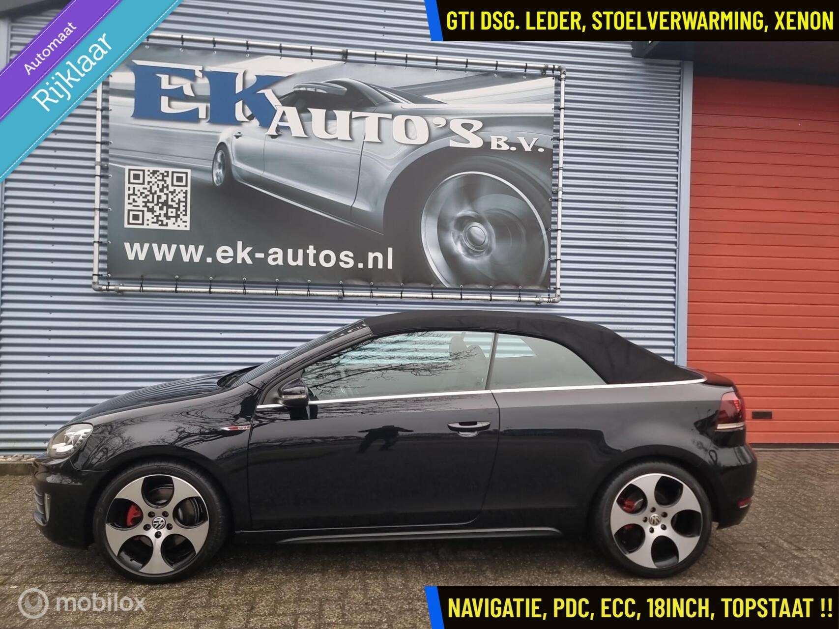 Volkswagen Golf 2.0 GTI DSG. Vol leer, Bi-Xenon, LED, Keurig, Euro 5, Gebruikt, Zwart, 4 cilinders