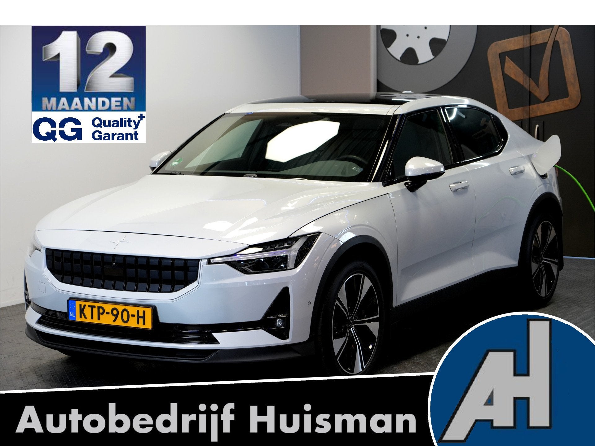 Polestar 2 Long Range Single Motor 78kWh SOH 90% WARMTEPOMP, Auto's, Gebruikt, Huisgarantie, Met garantie (alle), 24 min