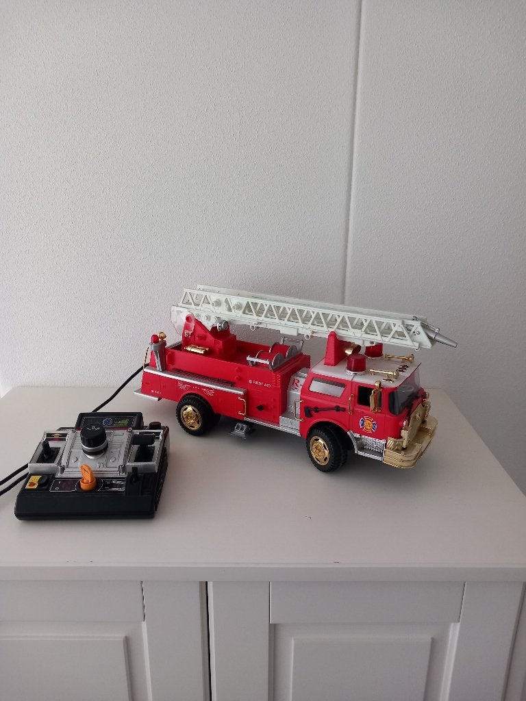 Brandweerauto ladderwagen retro, Ophalen of Verzenden, Overige typen