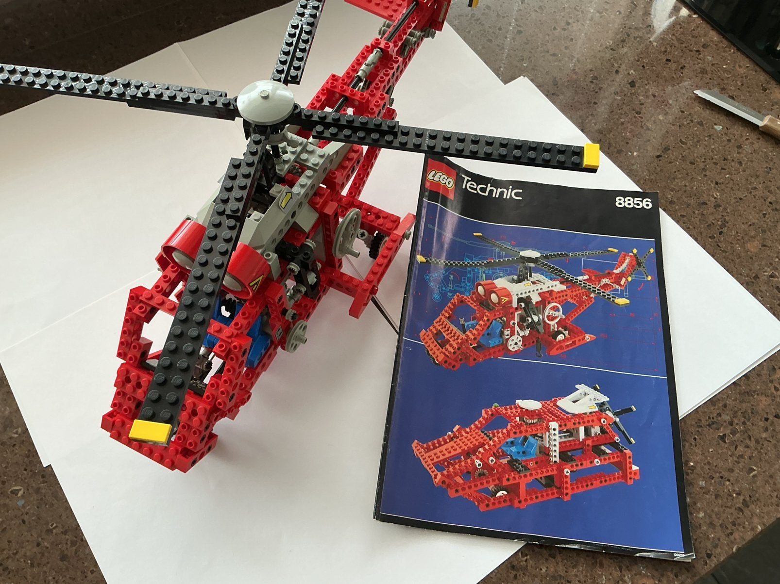 Lego Technic 8856 grote helicopter, Ophalen of Verzenden, Zo goed als nieuw