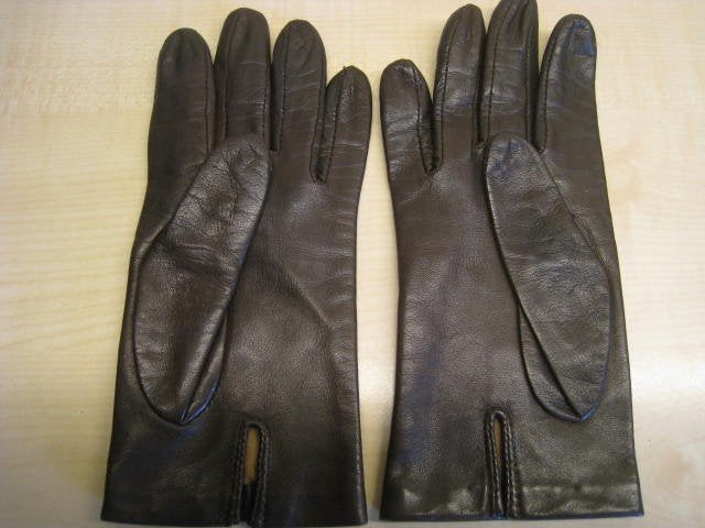 Handschoenen, dames, bruin leder, gevoerd, zo goed als nieuw, Ophalen of Verzenden, Nieuw, Maat 38/40 (M), Handschoenen