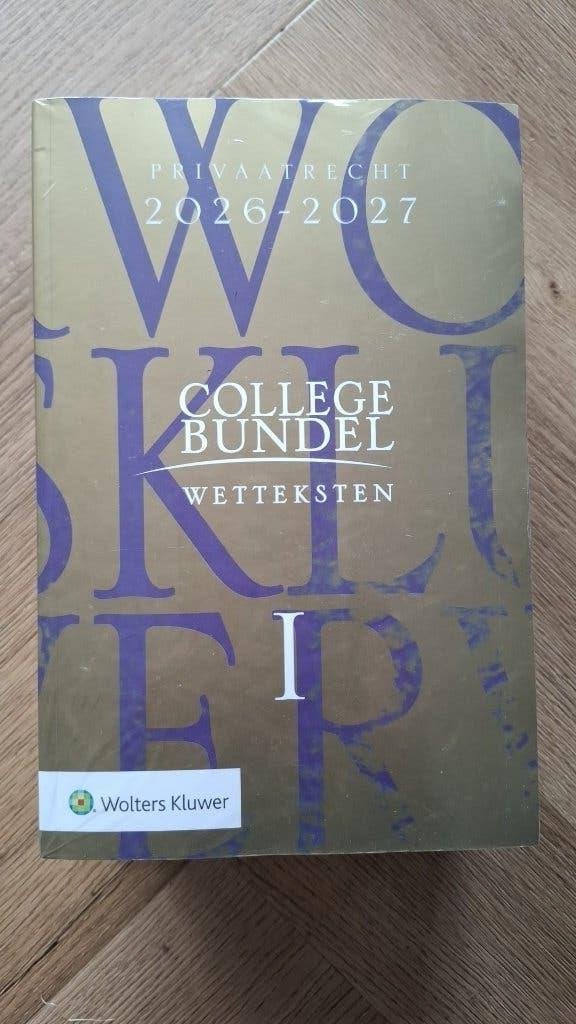 Kluwer Wettenbundel 2026-2027, Nieuw, Ophalen of Verzenden, WO, Wolters Kluwer