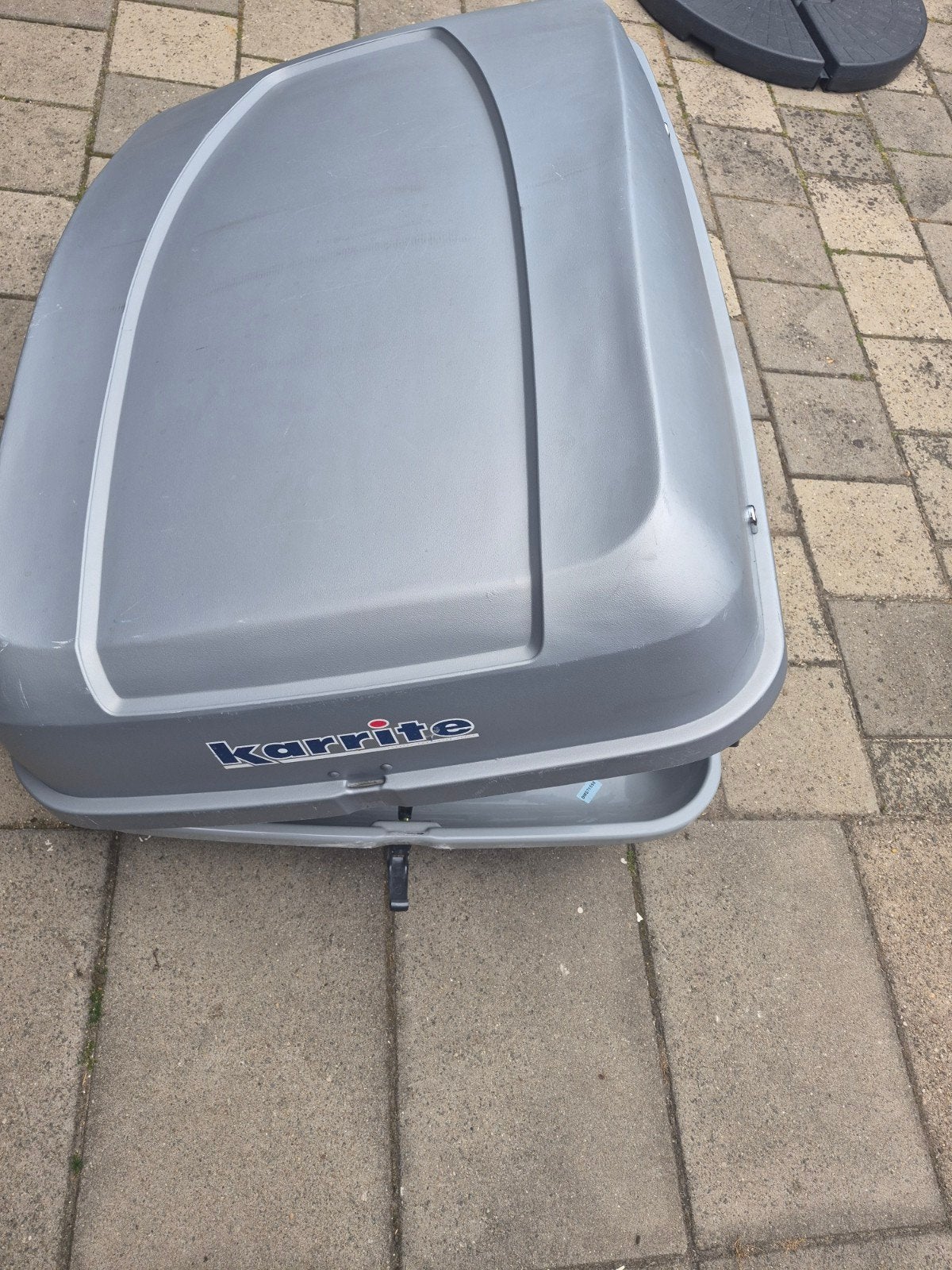 Dakkoffer Karrite met beugels, Auto diversen, Dakkoffers, Gebruikt, Ophalen of Verzenden