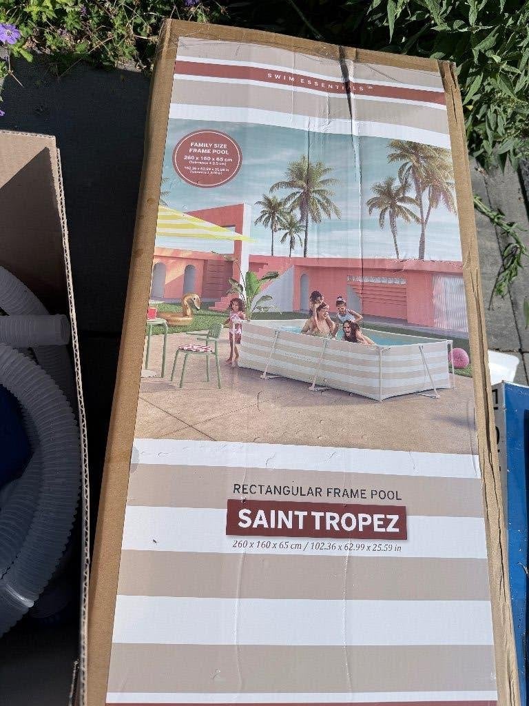 MEGA DEAL Saint Tropez Rechthoekig  Zwembad 260x160x65 cm, Ophalen, Zo goed als nieuw, Opzetzwembad, 200 tot 400 cm
