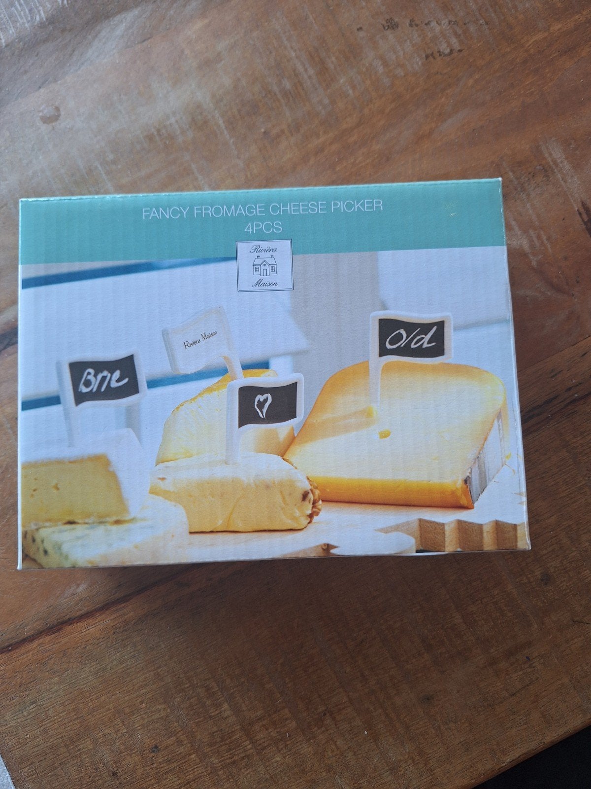 Riviera Maison Fancy Fromage Cheese Picker 4 stuks, Overige typen, Hout, Nieuw, Ophalen of Verzenden