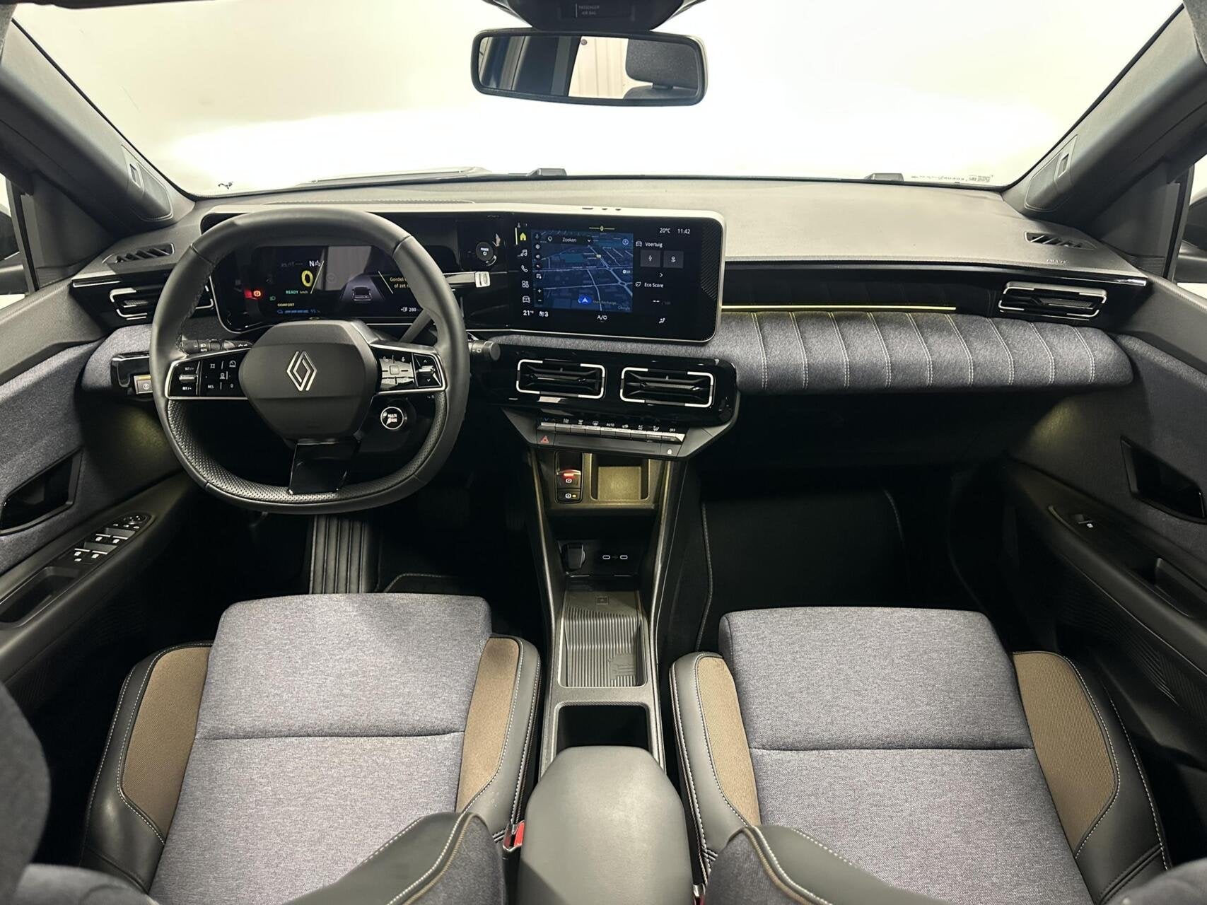 Renault 5 comfort range techno 52 kWh CAMERA CARPLAY ADAPTIE, Auto's, Blauw, Leder en Stof, Origineel Nederlands, Grijs