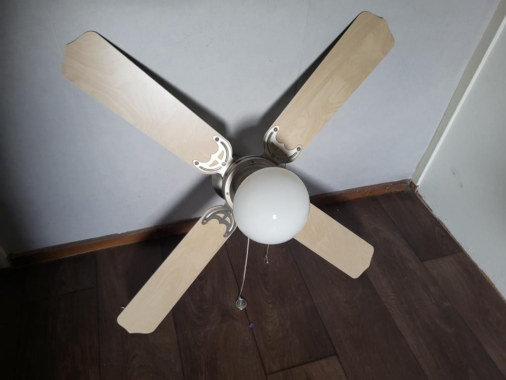 Plafondventilator met lamp - Westinghouse, Ophalen, Gebruikt, Hout, Klassiek