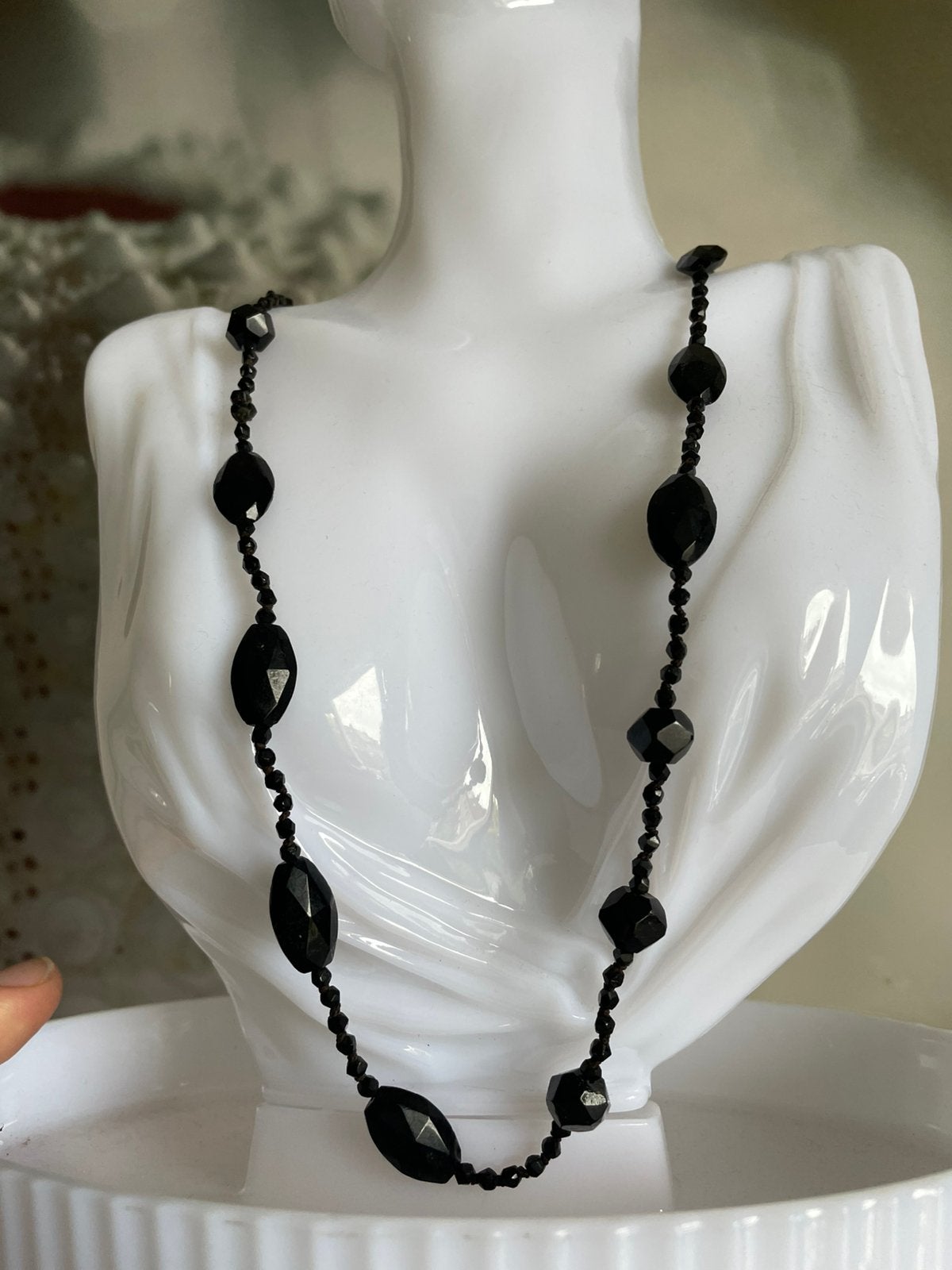 antieke gitten ketting, Sieraden, Tassen en Uiterlijk, Antieke sieraden, Ophalen of Verzenden, Overige materialen, Ketting