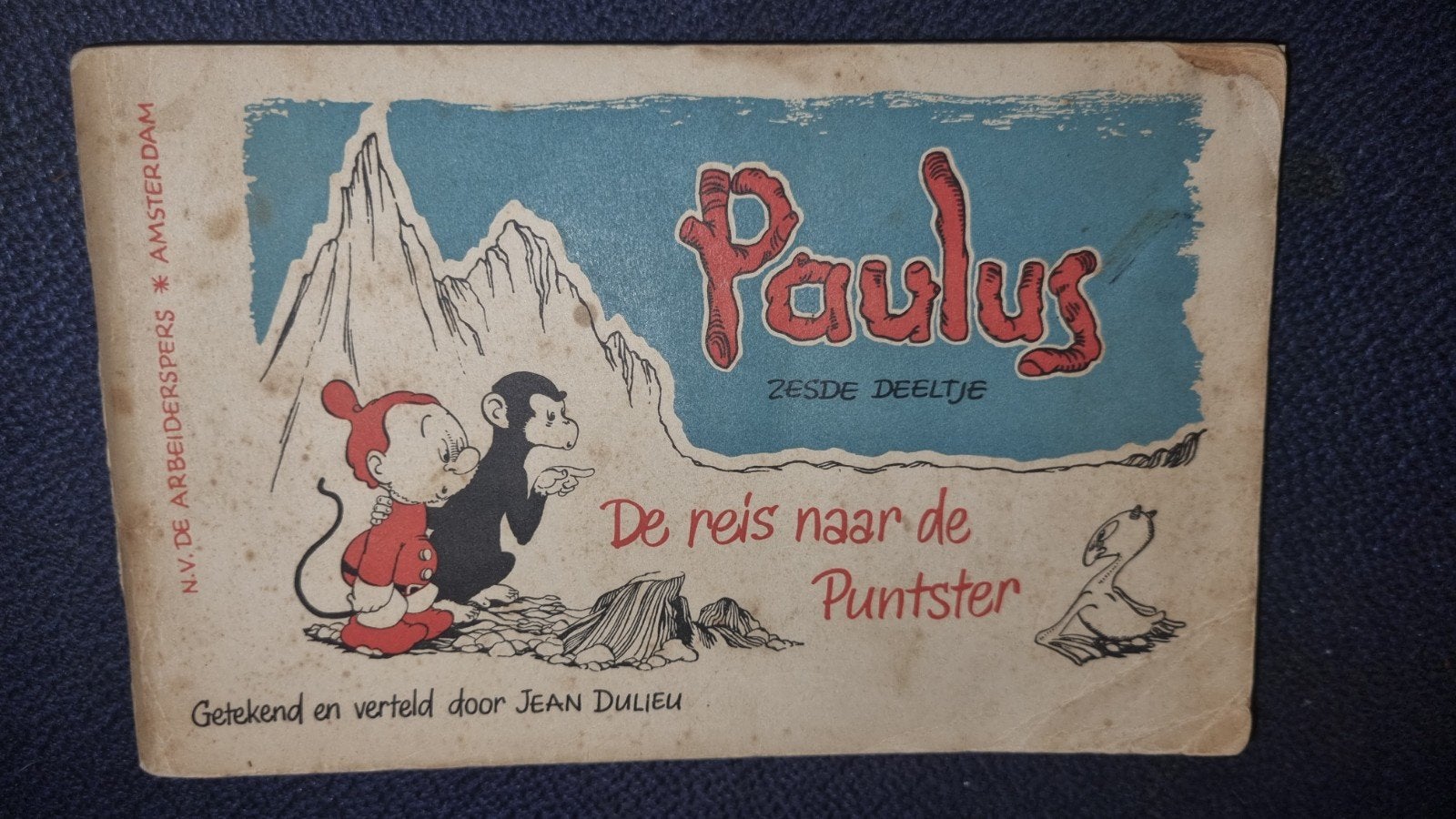 Paulus zesde deeltje: De reis naar de Puntster - Jean Dulieu, Eén stripboek, Ophalen of Verzenden, Gelezen