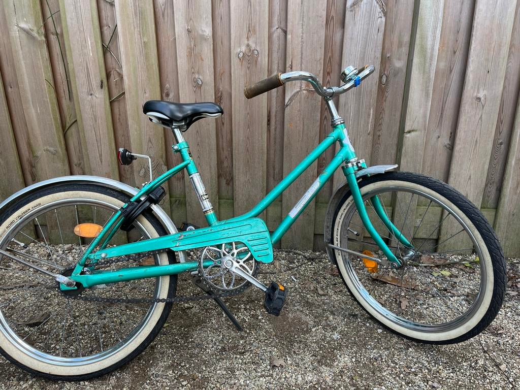 Groene Vintage Fiets - 20 Inch - Retro Model, Fietsen en Brommers, Fietsen | Meisjes, Ophalen, Gebruikt, 20 inch