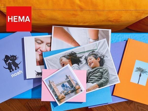 HEMA fotoboeken 50% kortingsvoucher, Drie personen of meer