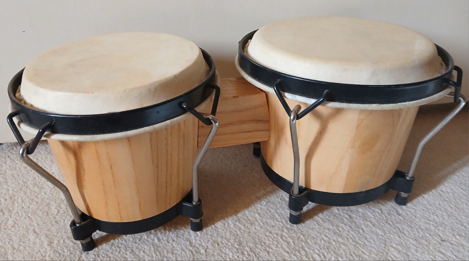 Houten Bongo Drums - Zo goed als nieuw, Ophalen, Zo goed als nieuw, Trommel