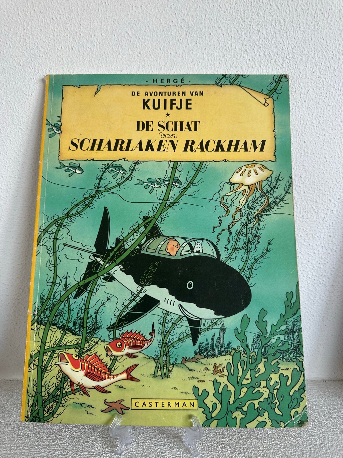Kuifje: De Schat van Scharlaken Rackham - 1976, Eén stripboek, Verzenden, Gelezen
