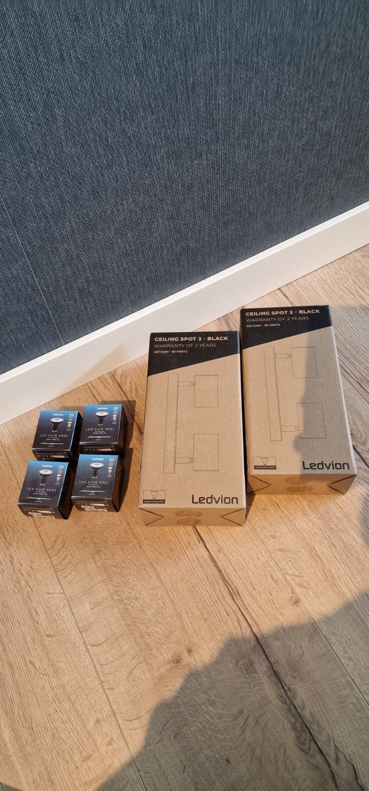 Ledvion Ceiling Spot 2 - Zwarte Plafondspot - lamp - spotjes, GU10, Nieuw, Ophalen of Verzenden, LED