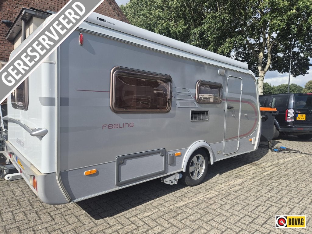Eriba Feeling 430 zeer compleet, Caravans en Kamperen, 4 tot 5 meter, Eriba, Schokbreker, Bedrijf
