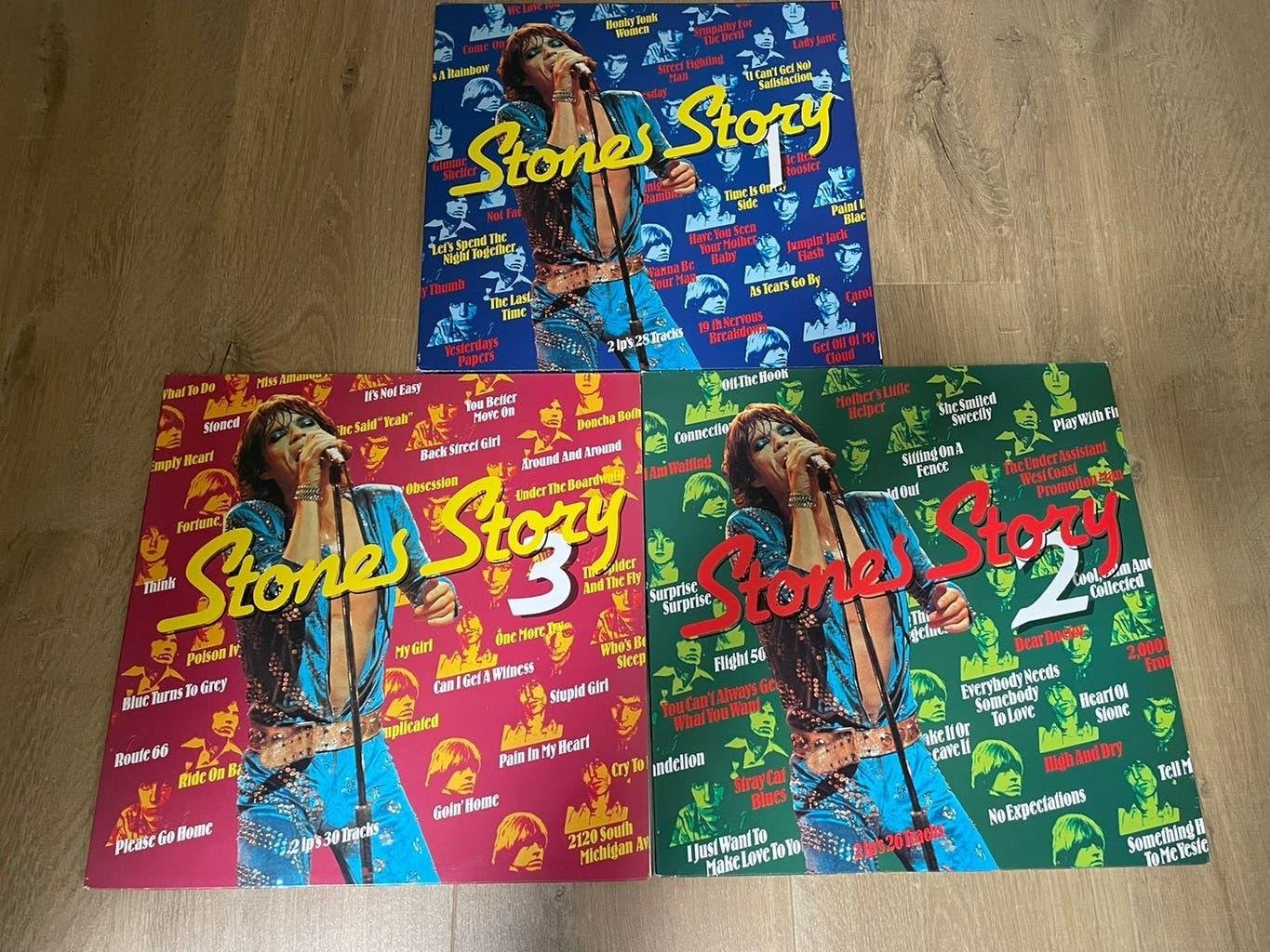 The Rolling Stones Stones Story 2lp verzamelalbums, Cd's en Dvd's, Vinyl | Rock, 1980 - 1989, Ophalen of Verzenden, Zo goed als nieuw