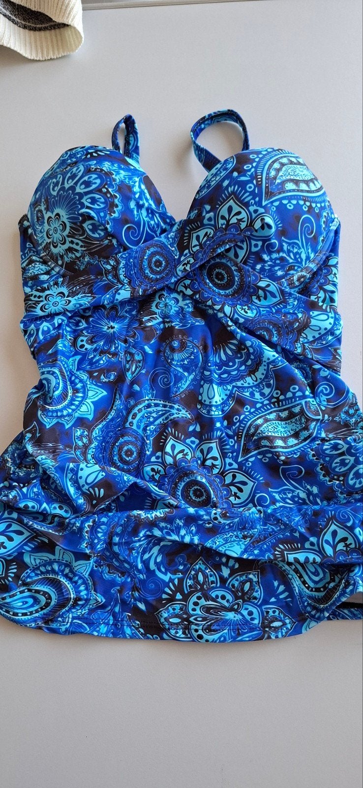 Nieuwe Tankini top met beugels - Maat L, Overige typen, Blauw, Nieuw, Ophalen of Verzenden
