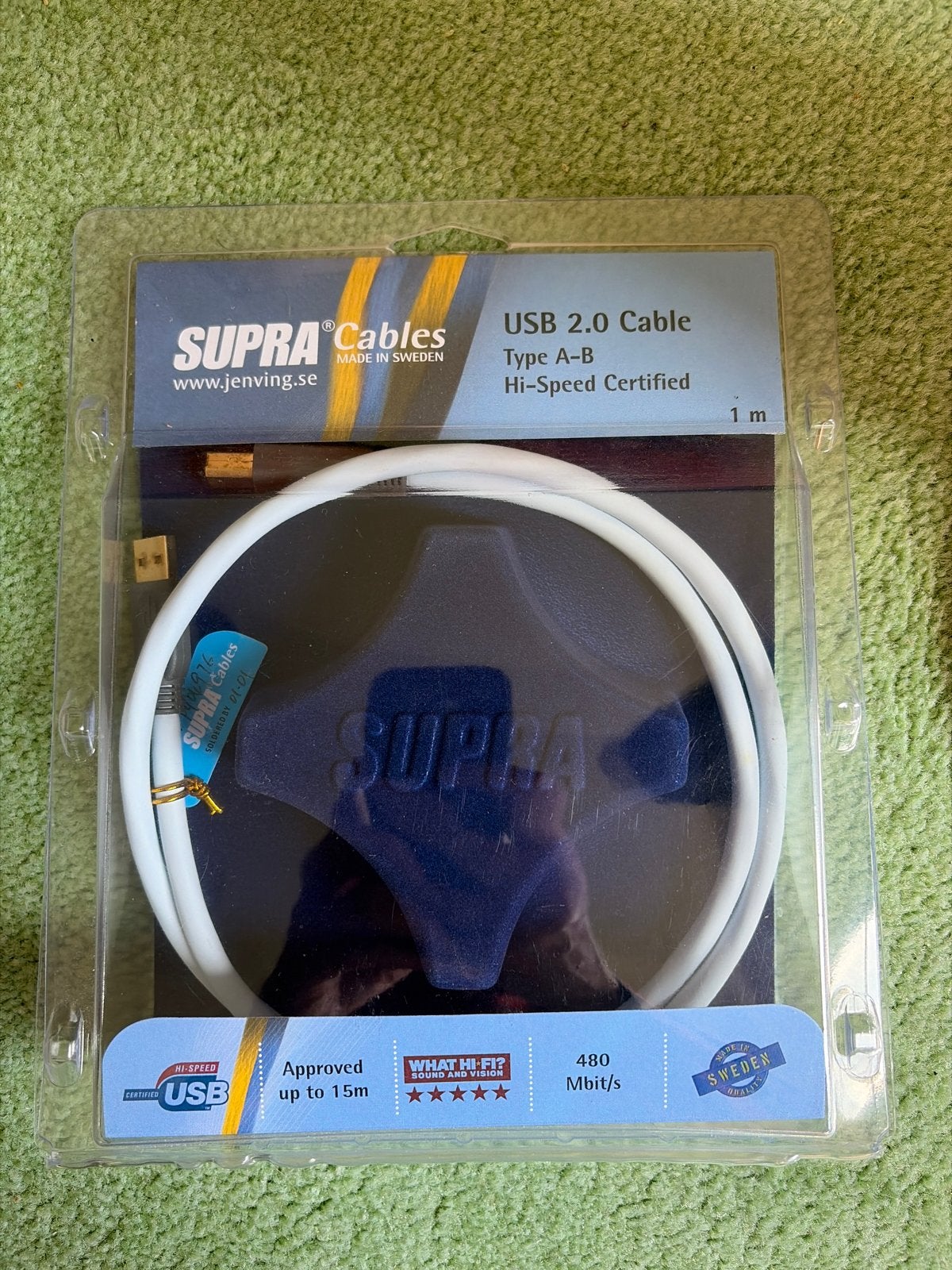 Supra USB 2.0 A-B kabel 1 m- Als nieuw, Audio, Tv en Foto, Audiokabels en Televisiekabels, Ophalen of Verzenden, Zo goed als nieuw