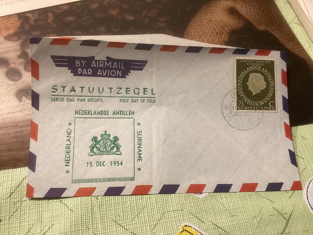No5287 Voorloper 15-12-1954 Nederlandse Antillen  Heb ook Ne, Postzegels en Munten, Ophalen, Onbeschreven, Rest van de wereld