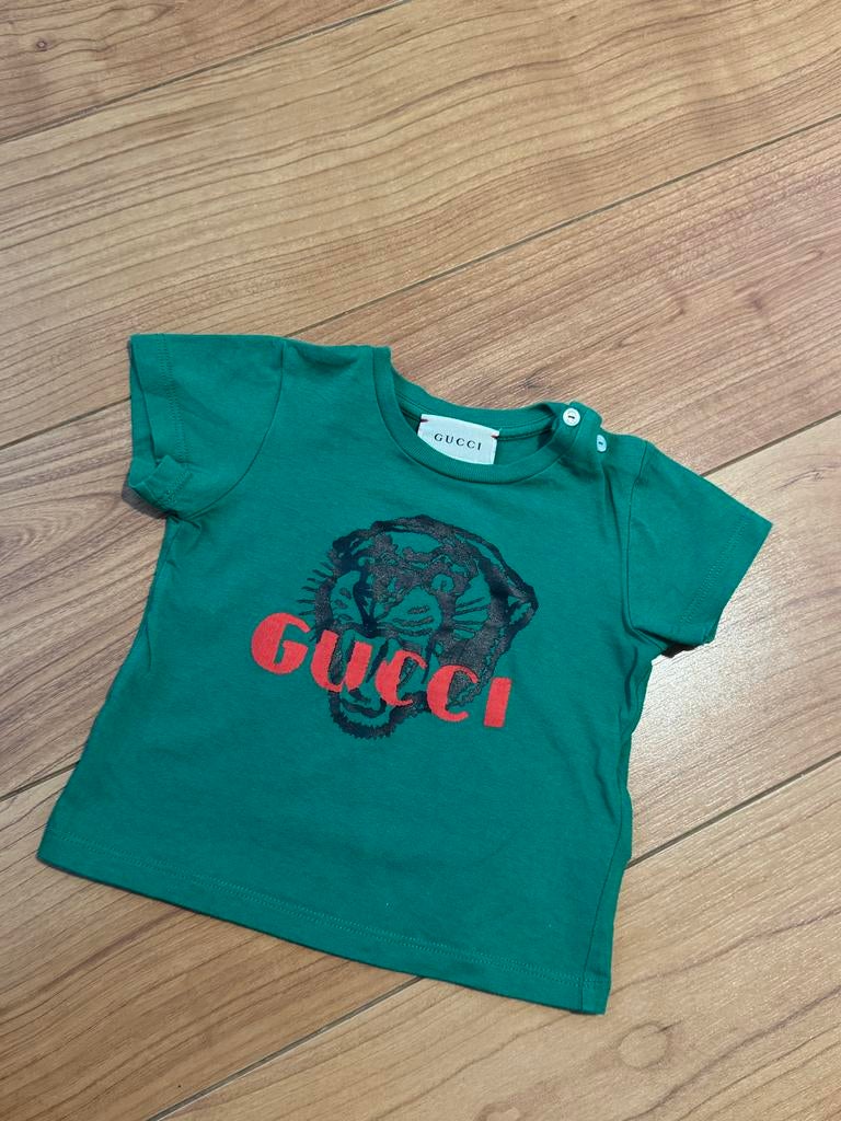 Gucci T-shirt voor baby's - Maat 6/9 maanden, Ophalen of Verzenden, Zo goed als nieuw, Jongetje of Meisje