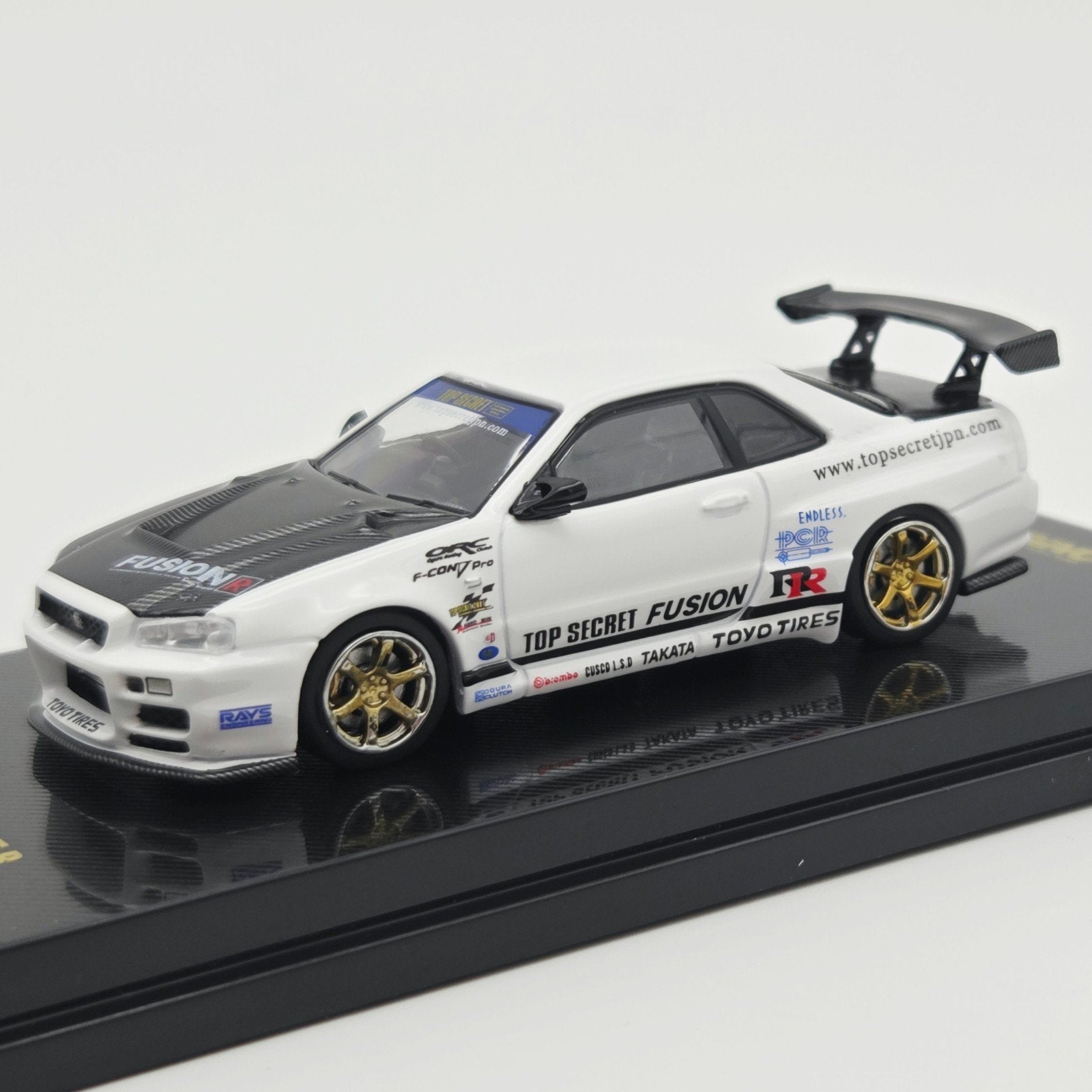 Inno64 Top Secret R34 GT-R, white, Mymodelcar@outlook.com, Auto, Ophalen of Verzenden, Inno64