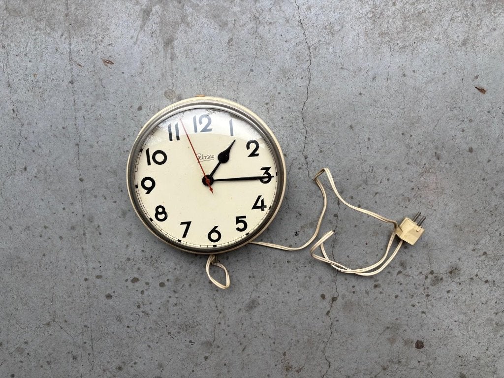 Vintage Jacob Palmtag Industriële Wandklok Jaren '60, Ophalen of Verzenden