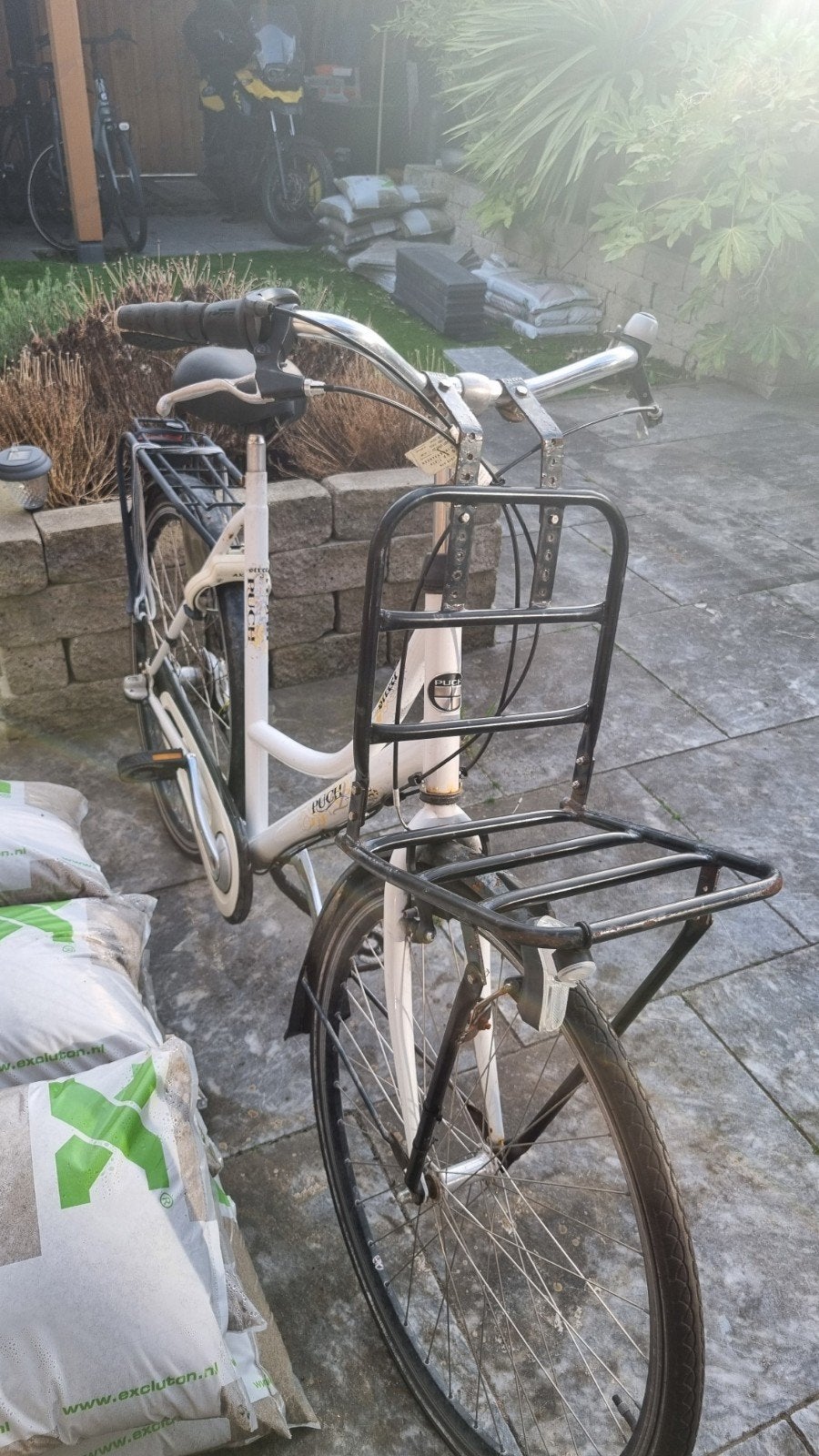 Puch fiets met voordrager en bagagedrager, Ophalen, Gebruikt, Trommelrem, Overige merken