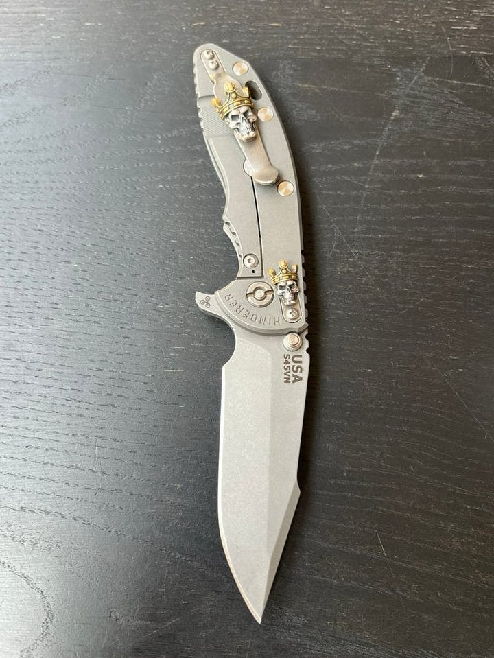 Hinderer XM18 3.5 S45VN Harpoon Spanto Full-Ti CUSTOM, Ophalen of Verzenden, Overige soorten, Amerika, Overige typen