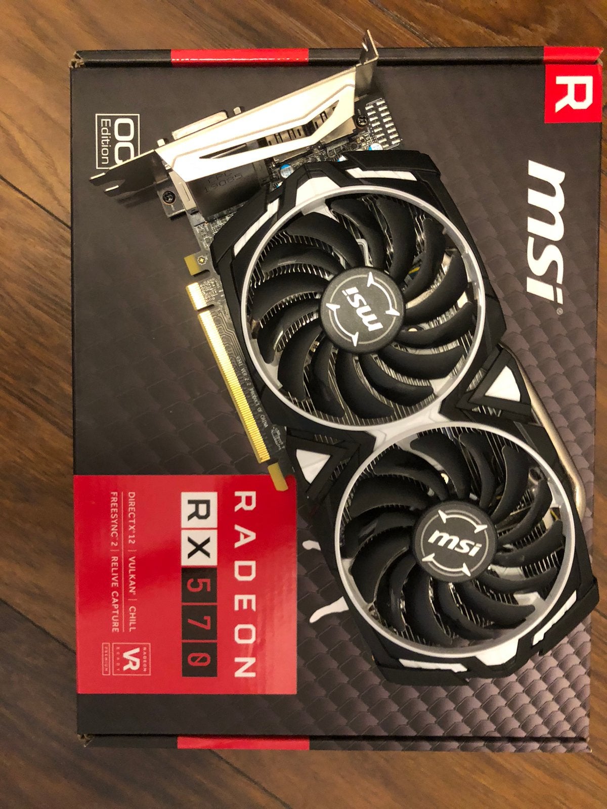 AMD MSI RX570 ARMOUR OC, HDMI, PCI-Express 3, AMD, Ophalen of Verzenden
