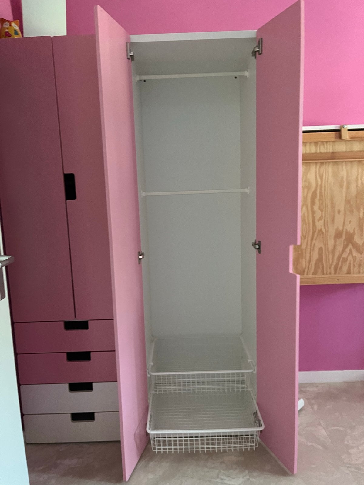 Twee IKEA Stuva kasten met lades en hangroeden, Huis en Inrichting, Kasten | Kledingkasten, Gebruikt, 200 cm of meer, 50 tot 100 cm