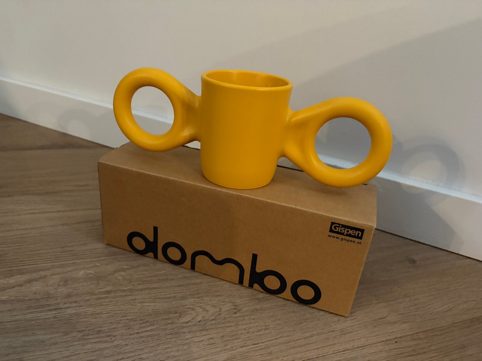 Nieuw: Gispen Dombo drinkbeker geel met doos, Overige materialen, Overige typen, Nieuw, Ophalen of Verzenden