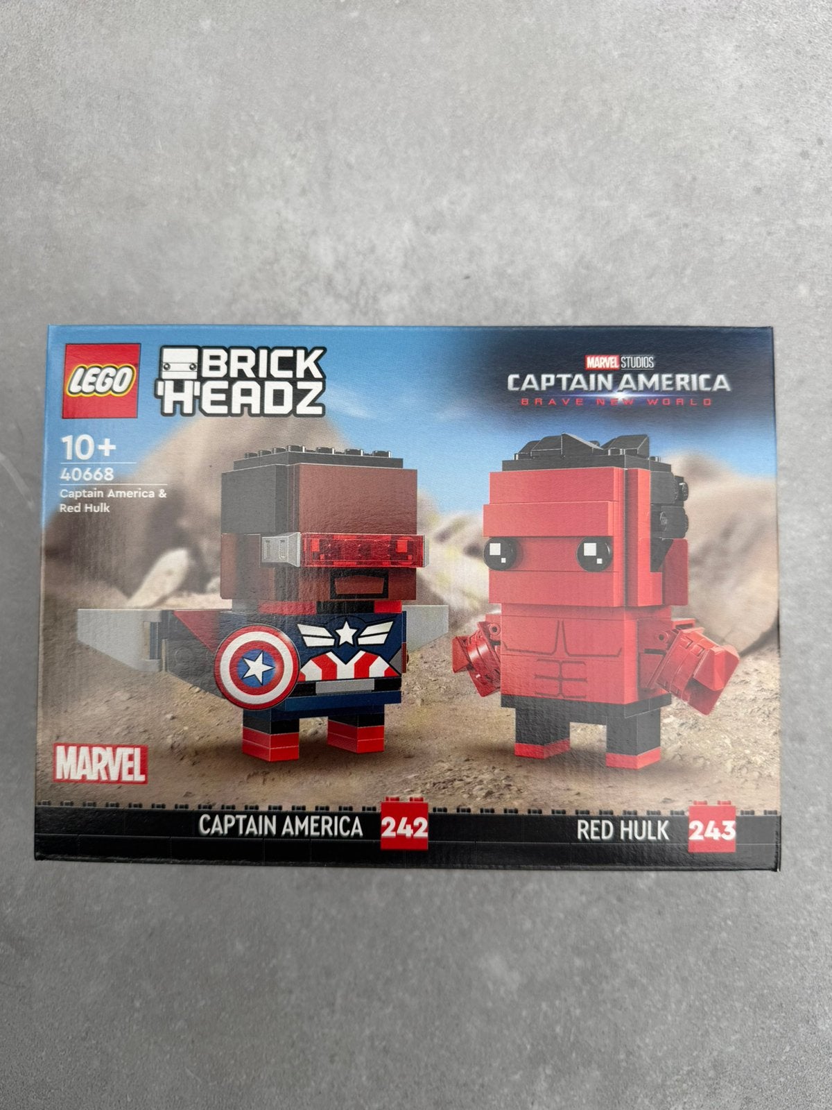 Lego brickheadz captain america en red hulk, Ophalen of Verzenden, Zo goed als nieuw