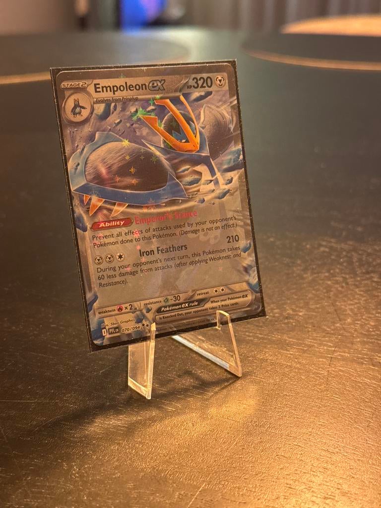 Empoleon EX Pokémon Kaart 070/094, Ophalen of Verzenden, Zo goed als nieuw, Losse kaart