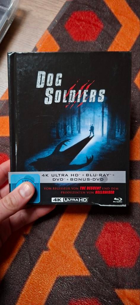 Dog Soldiers 4K Ultra HD + Blu-ray + DVD Mediabook, Ophalen of Verzenden, Zo goed als nieuw, Horror