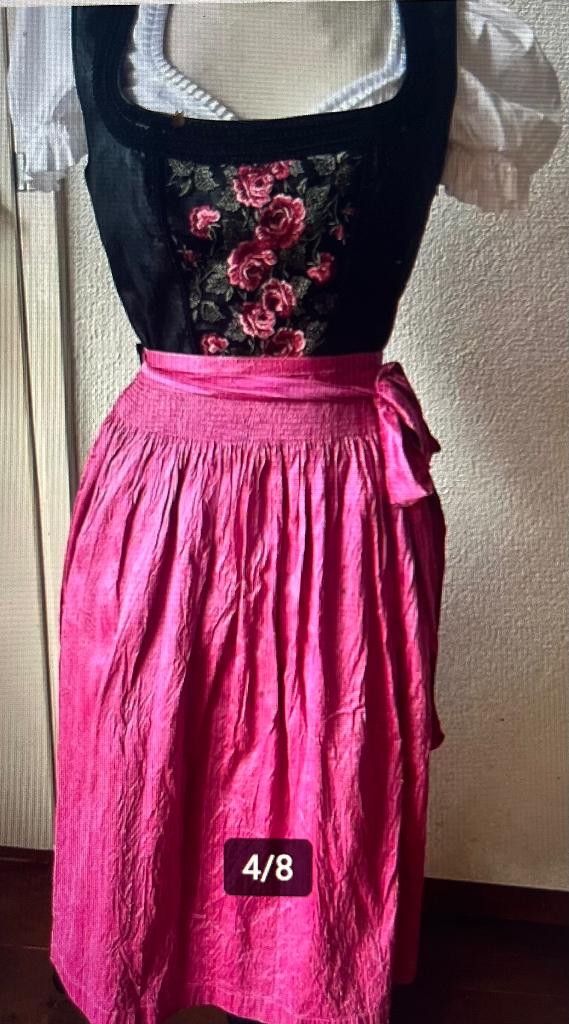 Vintage Dirndl Country Line met bijpassende schort maat 36, Kleding | Dames, Carnaval, Country Line, Ophalen of Verzenden, Kleding