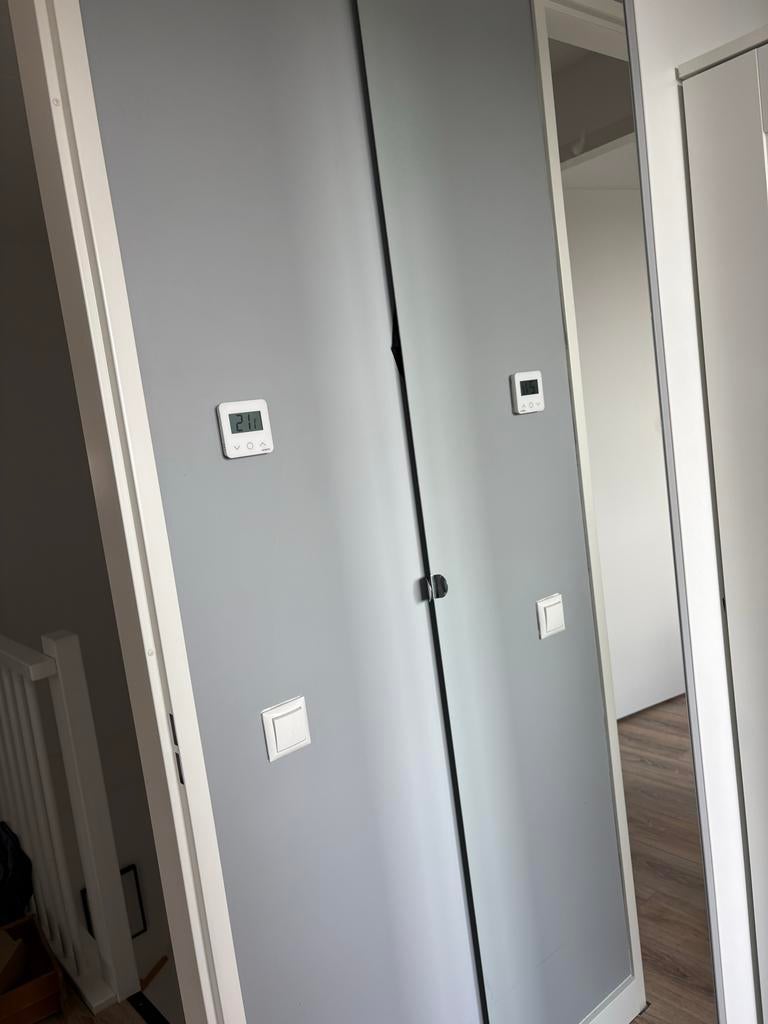 GERESERVEERD! IKEA Pax Kast met Spiegeldeur - 236x50x60 cm, Ophalen, 200 cm of meer, 50 tot 100 cm, Glas