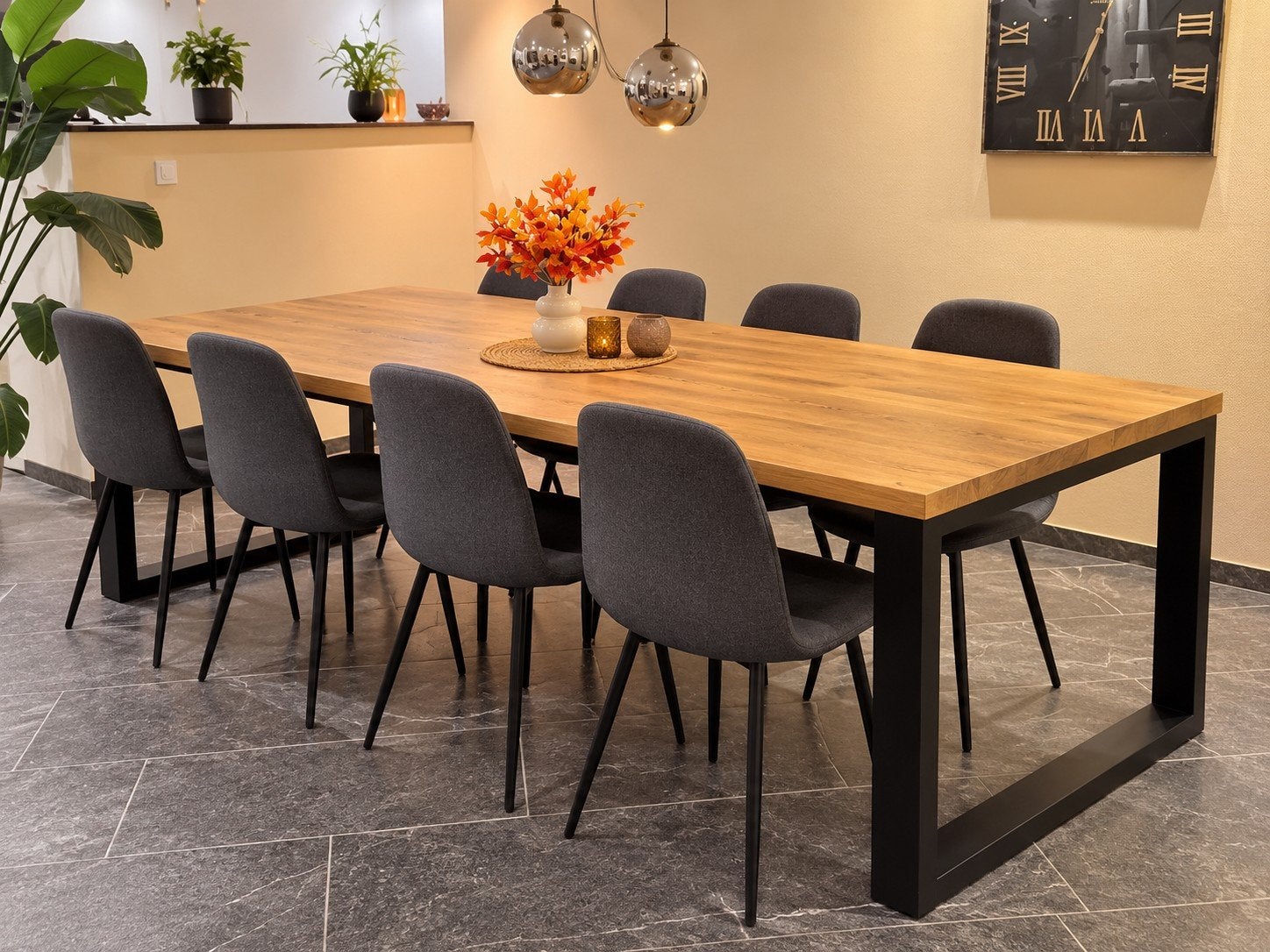 eettafel 8 personen incl stoelen, Ophalen, 200 cm of meer, Zo goed als nieuw, Vijf personen of meer