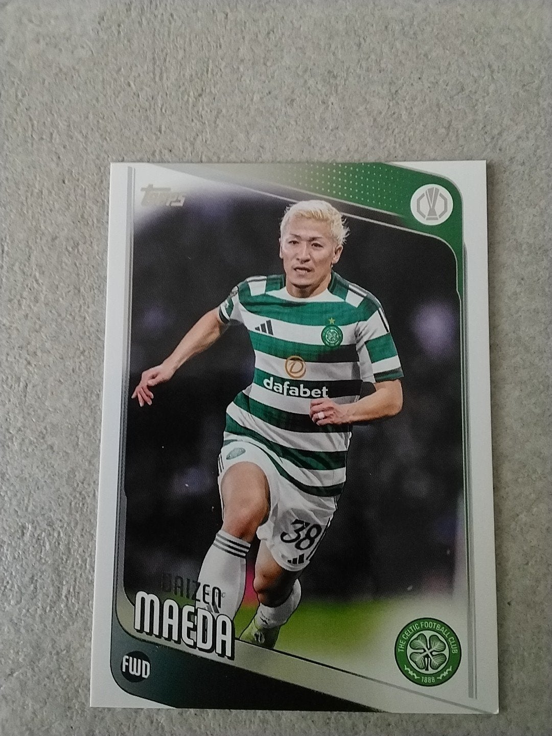 Topps Daizen Maeda Celtic FC Spelerskaart, Ophalen of Verzenden, Zo goed als nieuw, Buitenlandse clubs, Spelerskaart