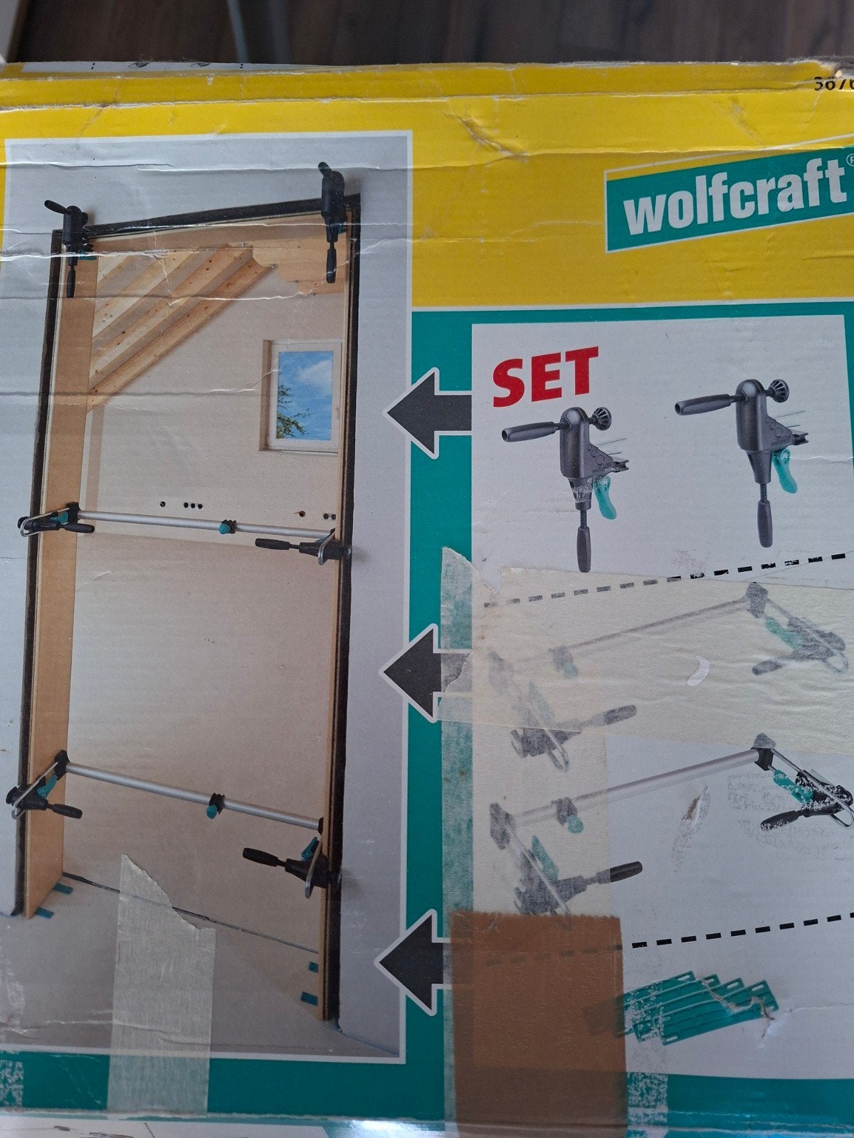 Wolfcraft Türfutter-Montageset PRO - Deurkozijn Montage, Ophalen of Verzenden, Zo goed als nieuw, Klem, Overige merken