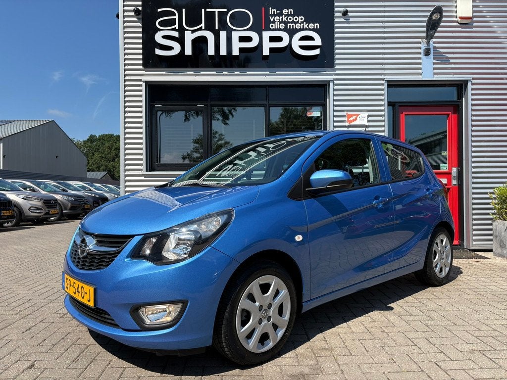 Opel KARL 1.0 ecoFLEX Edition -AUTOMAAT-TREKHAAK-AIRCO-CRUIS, 839 kg, Stof, Gebruikt, Blauw
