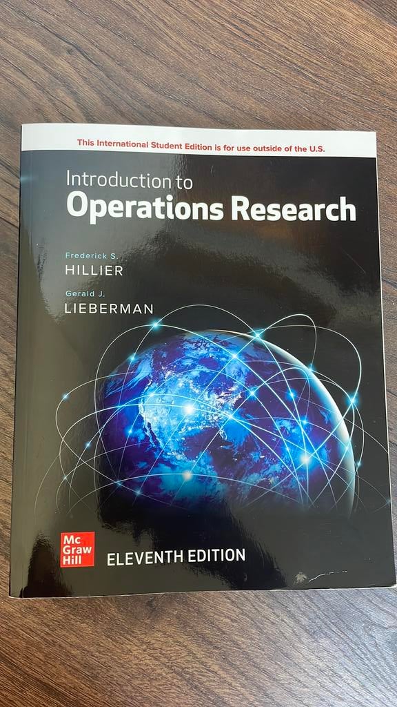 Introduction to operationa research studieboek, Boeken, Ophalen, Zo goed als nieuw