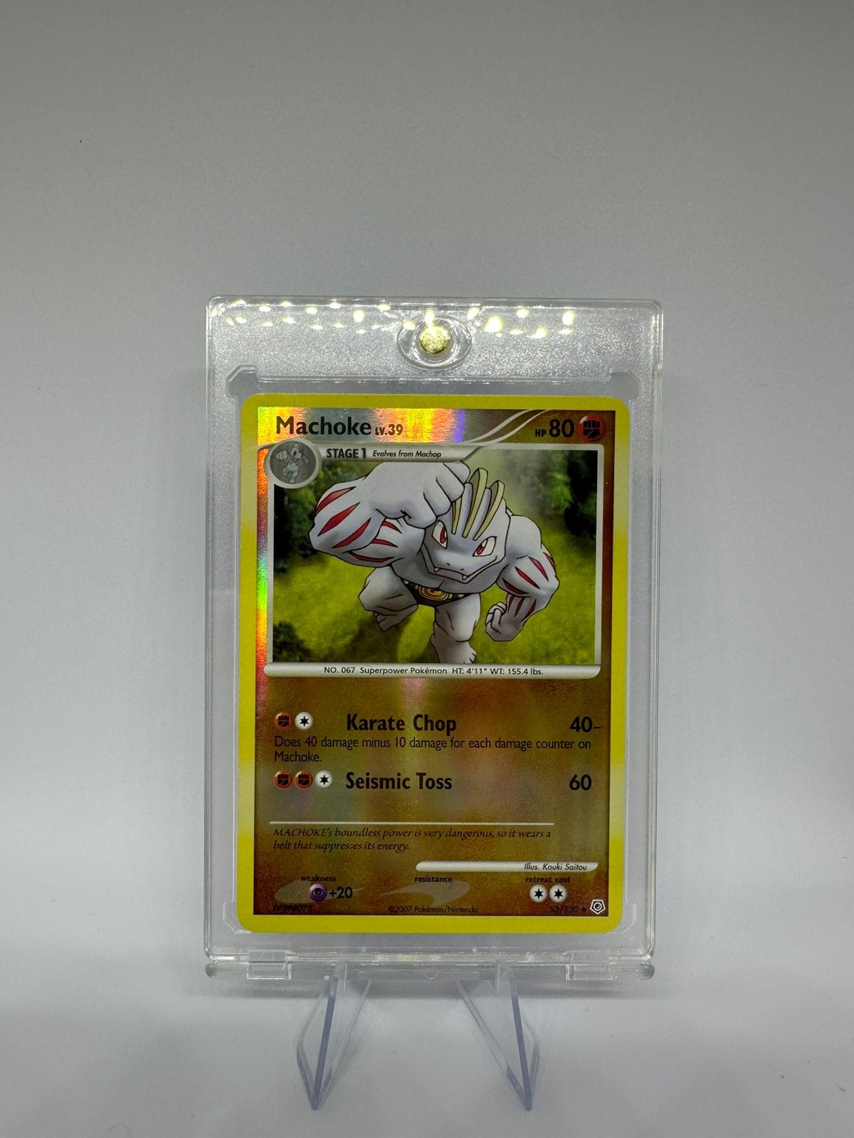 MACHOKE Pokemon 53/130 Diamond & Pearl Reverse Holo, Ophalen of Verzenden, Zo goed als nieuw