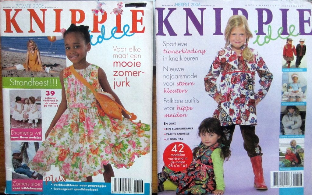 3 x KNIPPIE vintage patronen 2005 + (2x) 2006, Verzenden, Zo goed als nieuw, Kind, Knippie